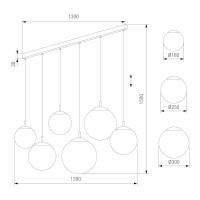 Каскадная люстра TK Lighting 4792 Esme a068581