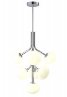 Подвесная люстра Crystal Lux ALICIA SP7 CHROME/WHITE