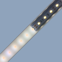 Профиль П-образный накладной Apeyron ширина ленты до 20мм (рассеиватель, заглушки - 2шт) 08-14