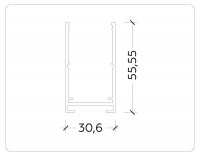 Шинопровод накладной Ambrella Light Magnetic 220V GL1004