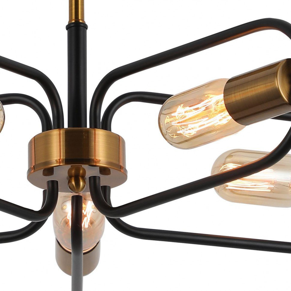 Люстра на штанге Illumico IL8253-5COU-79 BK GD