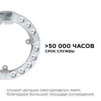 Светодиодный модуль со встроенным драйвером Apeyron 230В 2835 15Вт 1350 лм 4000К 02-56