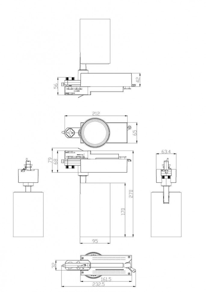 Трековый светильник ЭРА SТR-30-36-40K-B40 Б0049768