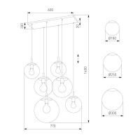 Каскадная люстра TK Lighting 5384 Esme a068568