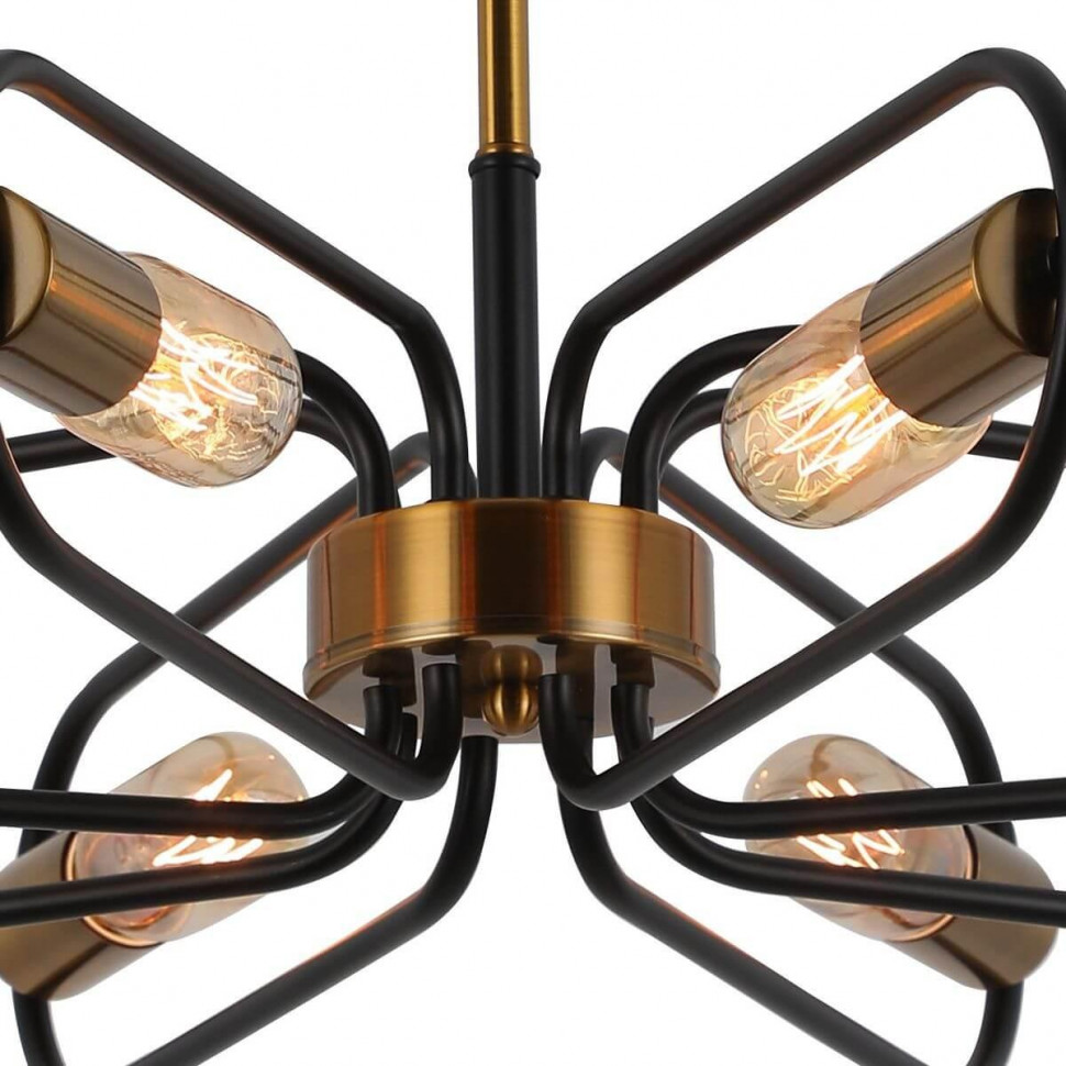 Люстра на штанге Illumico IL8253-8COU-79 BK GD