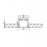 Профиль встраиваемый DesignLed LE.4932-W 003118