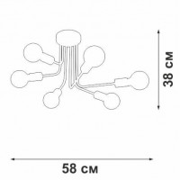 Потолочная люстра Vitaluce V4957-1/6PL