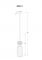 Подвесной светильник Myfar Aubrey MR2362-1P