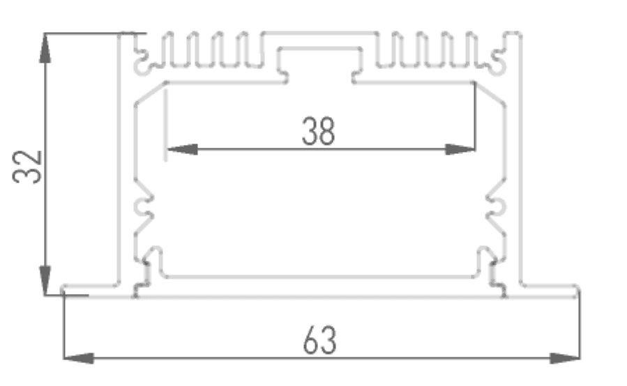Профиль встраиваемый DesignLed LE.6332 001078