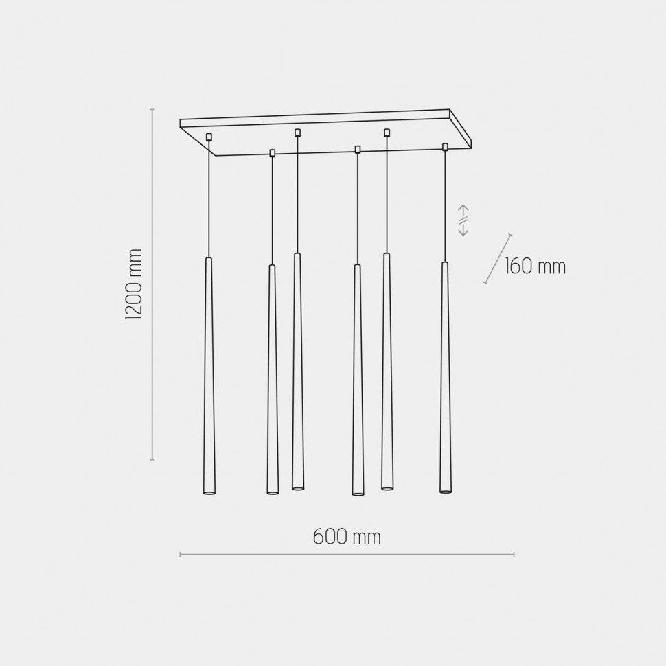 Подвесная люстра TK Lighting 6420 Piano Gold