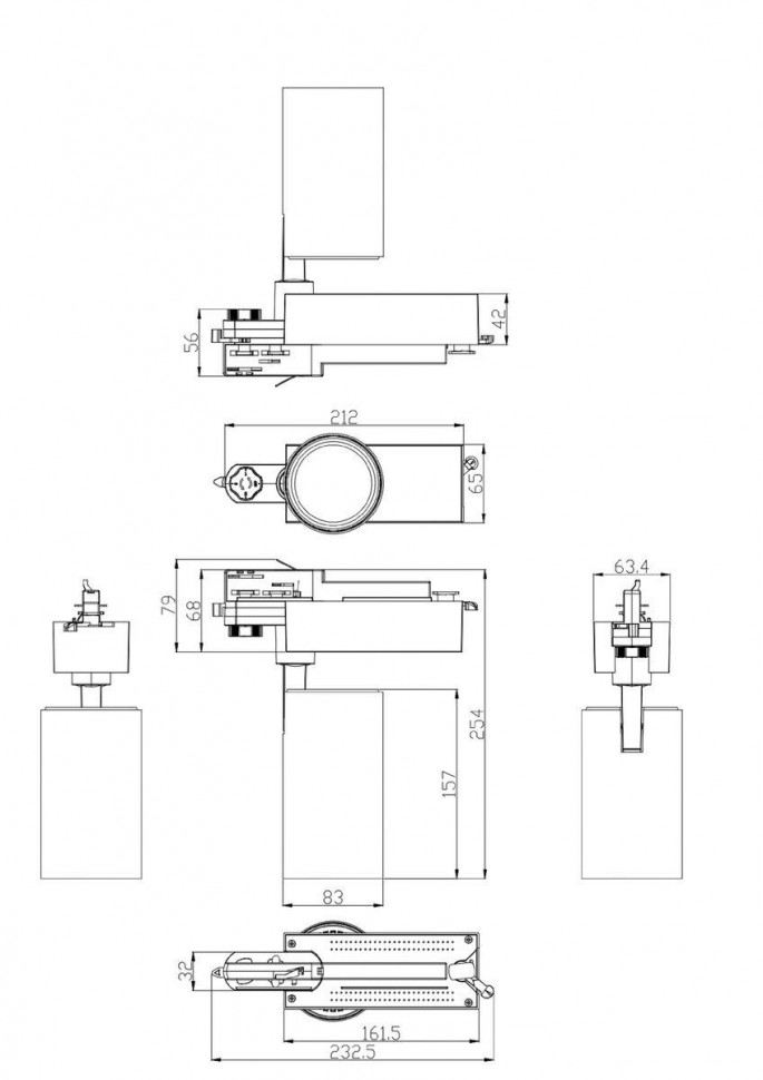 Трековый светильник ЭРА SТR-30-36-40K-W30 Б0049754