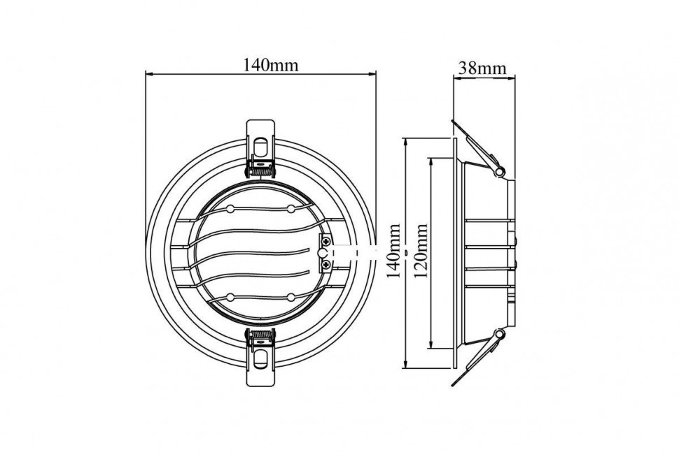 Встраиваемый светильник Fiberli CDEW-TECO 12130707
