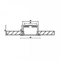 Профиль встраиваемый DesignLed LE.6332-W 003116