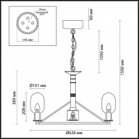 Подвесная люстра Odeon Light Country Grif 4700/9