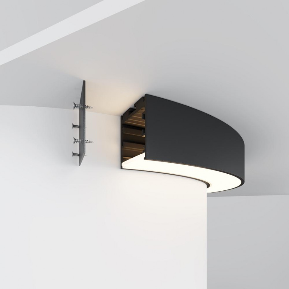 Радиусный профиль Maytoni Led strip ALM-3535R-B-D-90°-0.3M