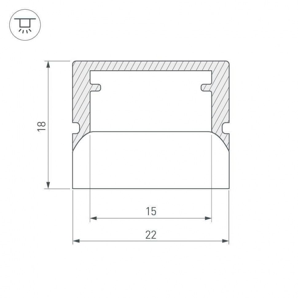Профиль Arlight WPH-FLOOR22-2000 023290