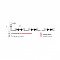 Светодиодный модуль Эра MZ2835-02-12V-2835-IP65-5m-6500 Б0044171