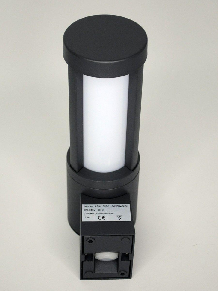 Уличный настенный светильник Elvan PJ-1507/1-11.5W-WW-Gr