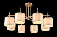 Потолочная люстра Crystal Lux Sergio PL8 Gold