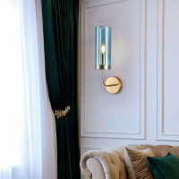 Бра ImperiumLoft Agne Blue Glass Tube 100322-22