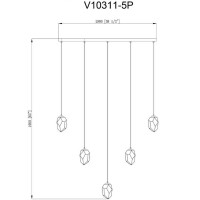 Подвесной светильник Moderli Catris V10311-5P