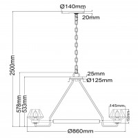 Подвесная люстра MW-Light Джестер 104012408