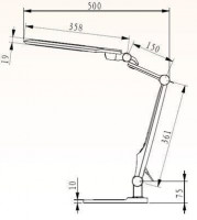 Настольная лампа Horoz Ebru черная 049-010-0010 HRZ00000685