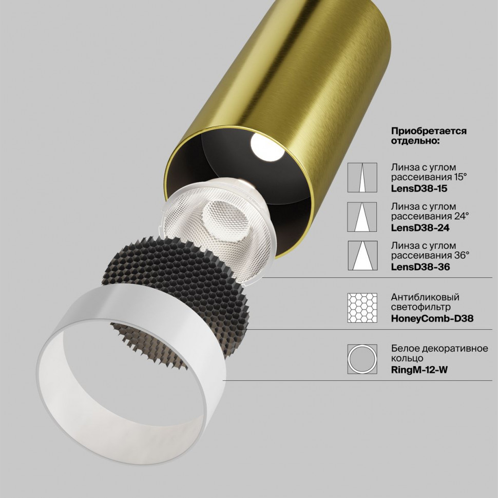 Встраиваемый спот Maytoni Focus led C053CL-L12W2.7K-W-BS