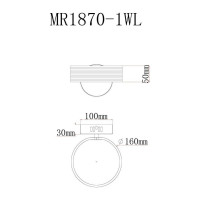 Настенный светильник MyFar Vinsent MR1870-1WL
