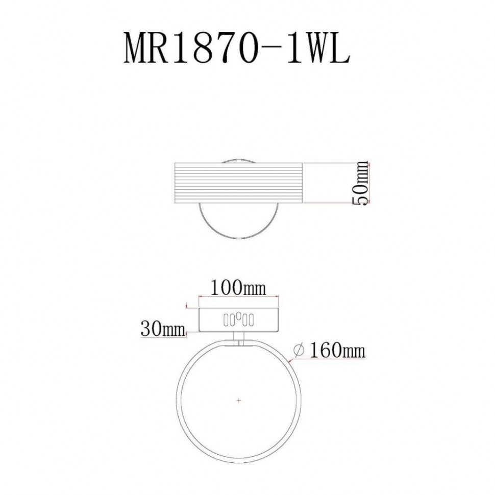 Настенный светильник MyFar Vinsent MR1870-1WL