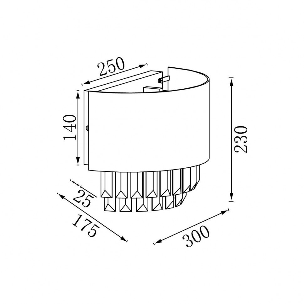 Настенный светильник Vele Luce Fata VL3173W02