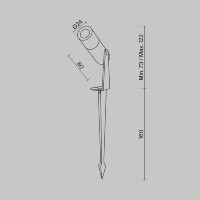 Ландшафтный светодиодный светильник Maytoni Outdoor Bern O050FL-L2W3K