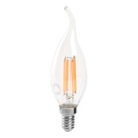 Лампа светодиодная Feron LB-718 Свеча на ветру E14 15W 4000K 38263