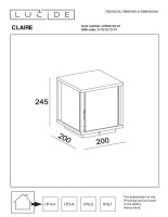 Архитектурный светильник Lucide Claire 27883/25/31