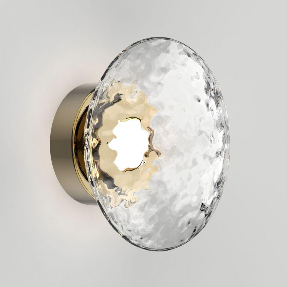 Настенный светильник Eurosvet Ripple 50389/1 LED латунь a069025