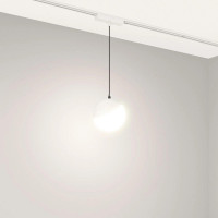 Трековый магнитный светильник Arlight MAG-VIBE-EMISFERO-HANG-R100-6W Warm3000 (WH, 130 deg, 48V) 044456