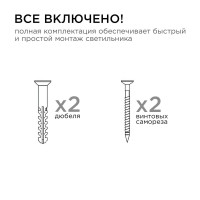Уличный настенный светильник Apeyron Graphite 11-118