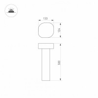 Садовый светильник Arlight Lgd-swamp-boll 029968