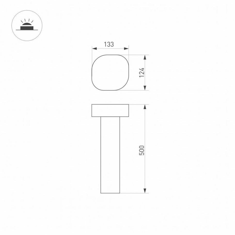 Садовый светильник Arlight Lgd-swamp-boll 029968