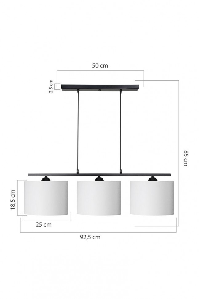 Подвесной светильник Toplight Laurene TL1610H-03WH