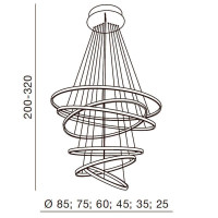 Подвесная люстра Azzardo Wheel 6 AZ1280