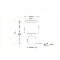 Настольная лампа Arte Lamp Titawin A5022LT-1GY