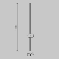 Настенный светильник Maytoni Light stick MOD237WL-L11BS3K