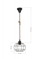 Подвесной светильник Toplight Adella TL1600H-01BK