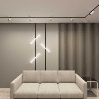Трековый однофазный светильник Denkirs Smart Ray DK8065-BK