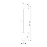 Подвесной светильник Eurosvet Piccolo 50248/1 LED черный a061423