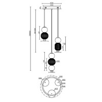 Подвесной светильник Maytoni Drop MOD273PL-L33CH3K