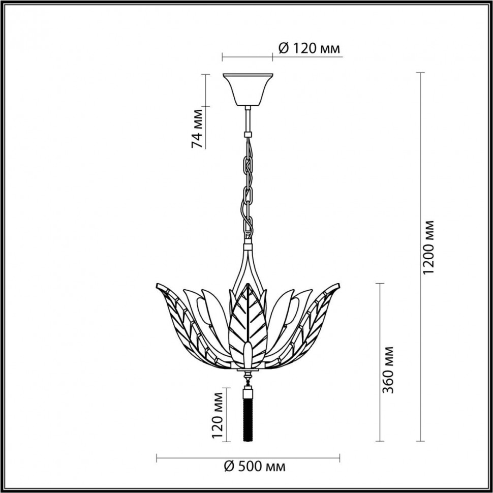 Подвесная люстра Odeon Light Hall Floweri 4838/6