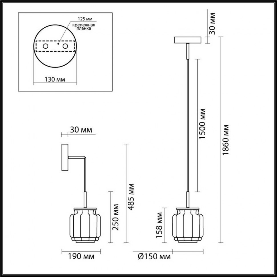 Подвесной светильник Odeon Light Jam 5409/5L