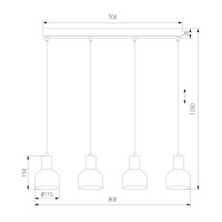 Подвесной светильник TK Lighting 4896 Cairo a068426